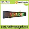 CE approved outdoor led advertising screen with RGY color and size 136cm(W)*24cm(H)*7cm(D)