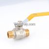 ZD1302brass gas valve with steel/aluminum handle