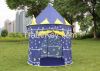 Portable Blue Knight Play Tent Kids Boy Palace Castle House Christmas Gift Stars