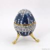 Faberge Easter egg jewelry box Christmas candy box decorative christma