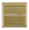 TKBHOME Z-wave Wall dual switch TZ66D with 868.42MHz