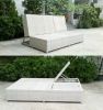 Outdoor Double Seat Sun Lounger Multifunction Sofa