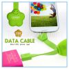 Novelty Portable Multi-function Colorful Mini Data Cable for IPhone5 Ipad Mini Ipod and all cellphones with Micro USB