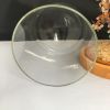 Low price dome borosilicate glass cover with wooden base