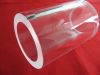 flat grinded custom size transparent fused silica glass sleeve