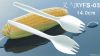 Biodegradable Disposable Cornstarch Plastic Cutlery Knife Fork Spoon