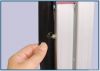 Fast folding projector screen with front and rear projection
