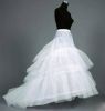 Hot!!!bridal pannier wedding petticoal 3 layers yarn tailing dress