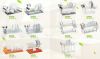 dish rack with plastic tray-fruit basket-utensil rack