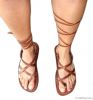 Brown Gladiator Leather Sandals