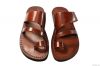 Brown Thong Leather Sandals