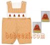 smock romper, baby boy romper