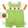 smock romper, baby boy romper