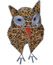 Beaded Owl Sculpture