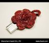 rose jewelry diamond usb flash drives necklace