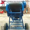 Movable belt conveyor for fertilizer equipment