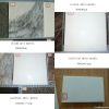 white marble and emperador marble tiles, slabs