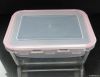 450ML/1000ML/1900ML Rectangular glass food container with PP lid