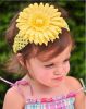 Crochet Headbands with Gerbera Daisy Flowers NOW AVAILABLE!!!!