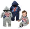 Baby Gap Long Sleeve Romper,Country Flag Designs 3pcs/lot