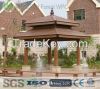 wpc wood plastic composite gazebo for ourdoor or garden furniture