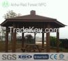 wpc wood plastic composite gazebo for ourdoor or garden furniture
