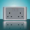 13A double wall socket