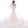 100% Pure Hem Lace Tube Top Wedding Dress Super Large Tail