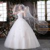 One Shoulder Hem Lace Wedding Dress