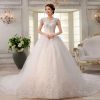 large tail tube top wedding dress