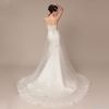 tail wedding dress tube top dress