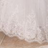 Multi-Large SKIRT  tail sash band wedding dress