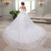 large tail wedding dress tube top wedding dress