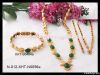 stainless steel bracelet jewelry with jade and with 7 in1, jewelry set