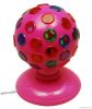 Pink Rotating Flashing Disco Ball With Speakers