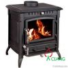wood burning stove with boiler