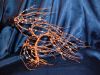 Beaded wire tree sculptures