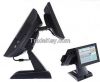 Dual touch screen POS system