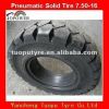 pneumatice solid tire 7.50-16 forklift tire  