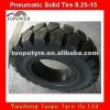 8.25-15 forklift tire,lift platform tires, pneumatic solid tires