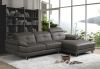 Luxury leather sectional sofa set