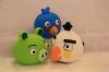 Angry birds prominent eyes hollow plastic doll toy of six