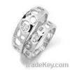 925 sterling silver Couples Rings with CZ