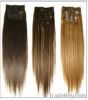 2011 hotsell clip in remy human hair extension silky straight