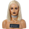 Premier Wholesale 613 blond human virgin cuticle aligned hair Bleached Knots transparent full lace wig