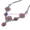 Noble turquoise design alloy necklace
