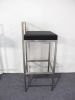 brushed steel bar stool bar chair metal chair