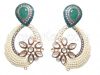 CZ Green  Ear Rings -F...