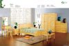 Pine furniture bedroom set bed/wardrobe/cabinet/chair solid wood OEM