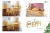 Pine furniture dining room sets table/chair solid wood OEM